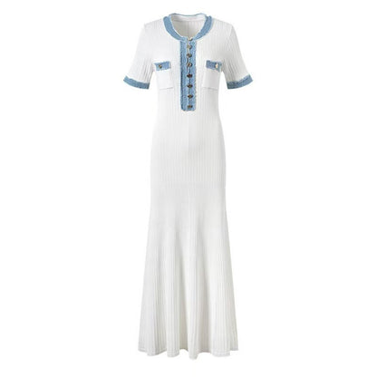 Sommerkleid in Weissblau