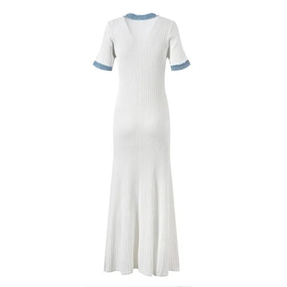 Sommerkleid in Weissblau